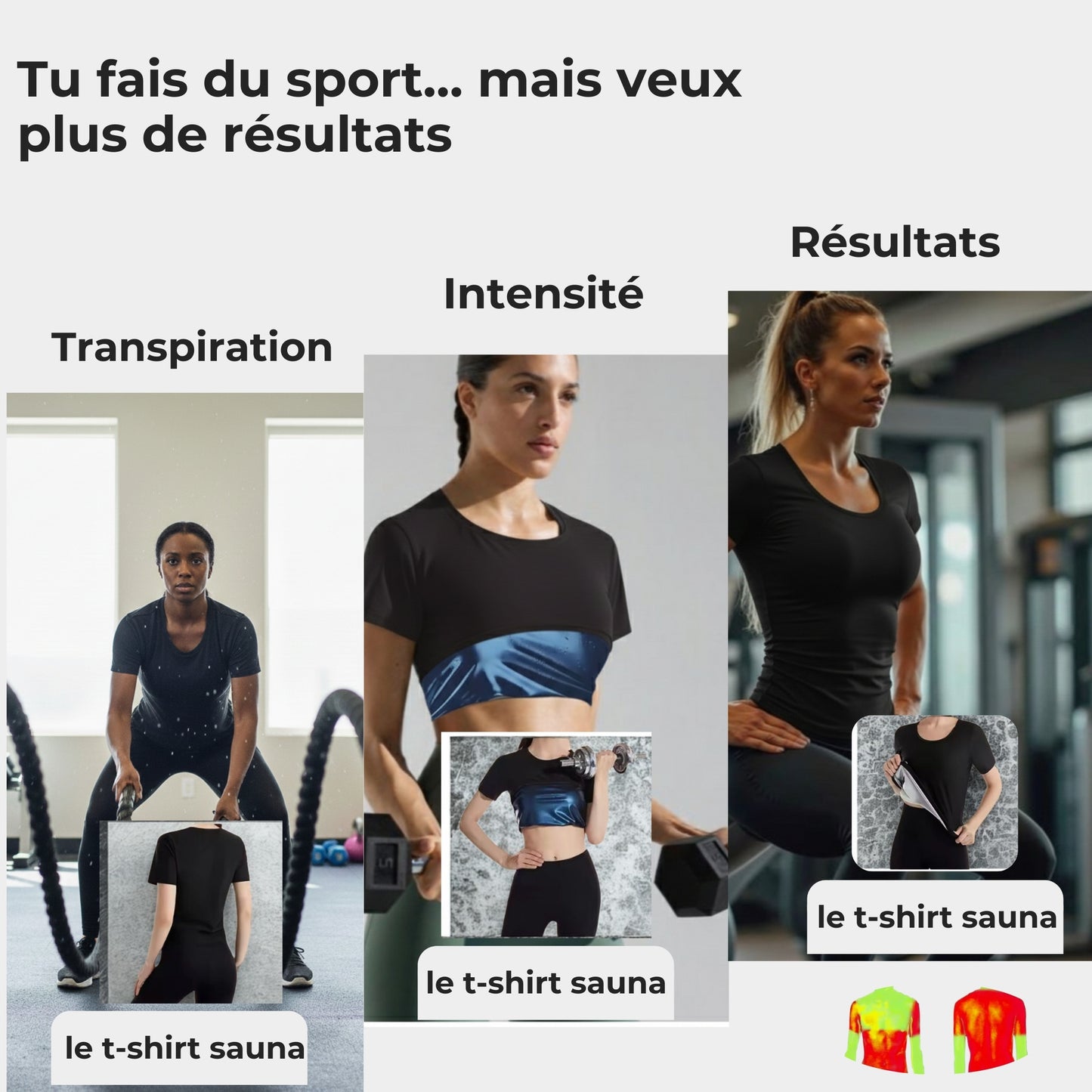 T-shirt sauna Femme– Effet Brûle Graisse