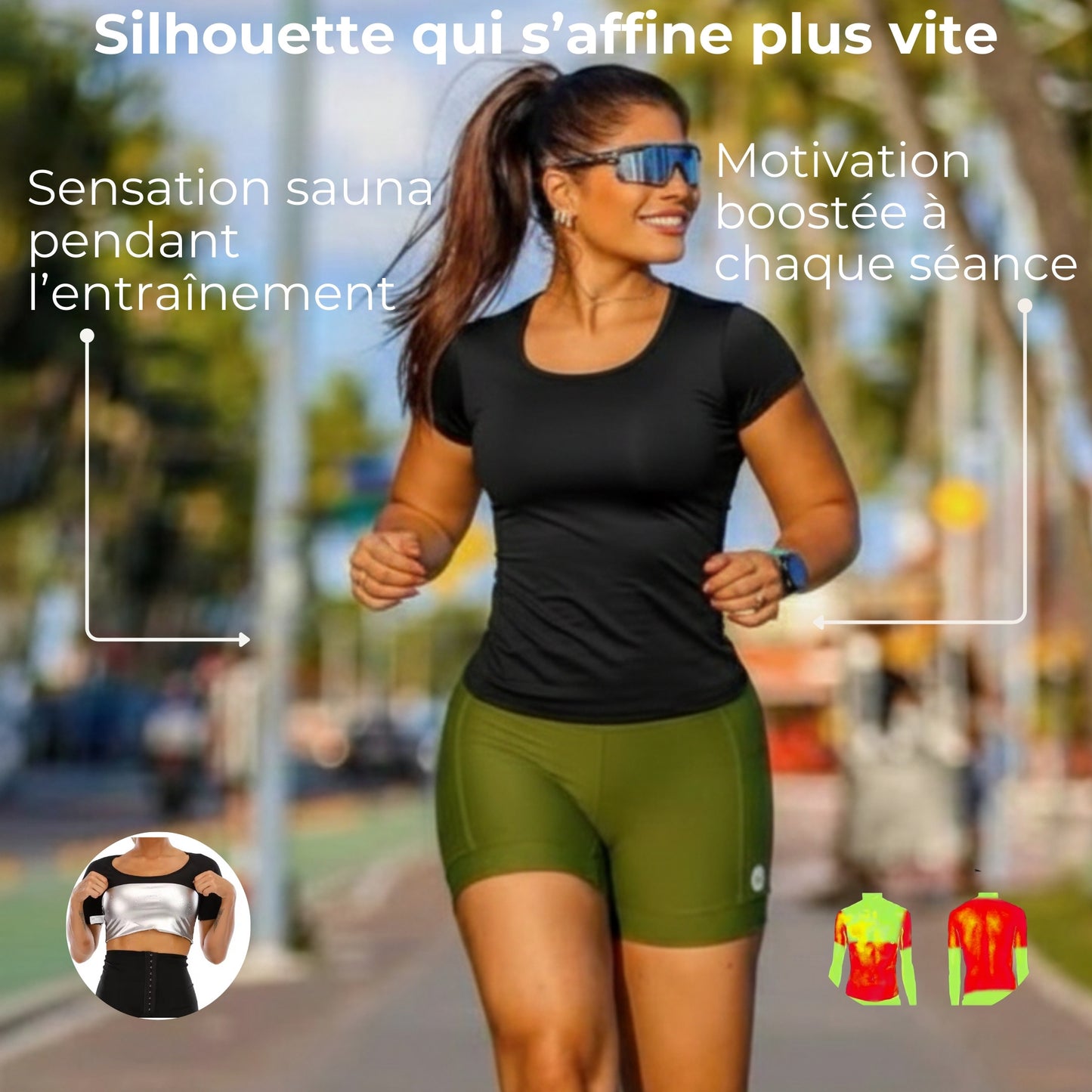 T-shirt sauna Femme– Effet Brûle Graisse